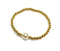 14k Gold Filled Beaded Freshwater Pearl Stretch Bracelet