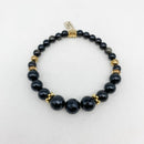 BLACK ONYX AND OBSIDIAN BRACELETS