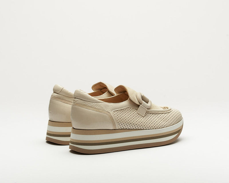 Clarice Platform Loafer in CoCo