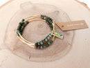 Gemstone Triple Wrap Bracelets: Amazonite