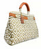 Less Pollution Convertible Handbag- White Gold