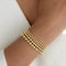 Real Gold Bracelets NON TARNISHING: 2mm / M (7")