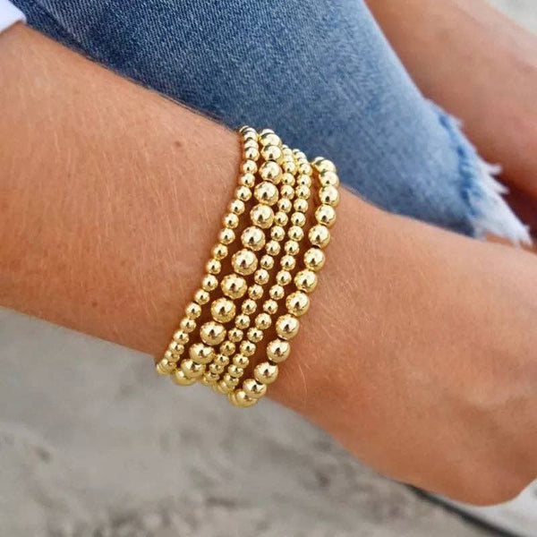 Real Gold Bracelets NON TARNISHING: 3mm / M (7")