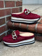 Softwaves CANDA Mule Velour Bordo