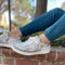 Softwaves MARINA White Lace Flat Sneaker