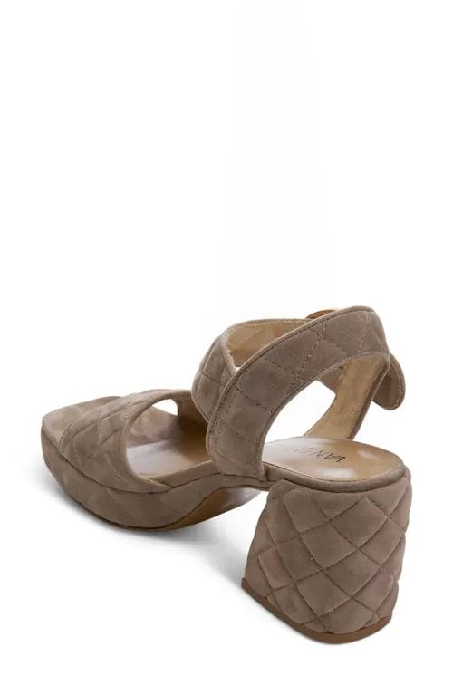 Vaneli Moppet Quilted Platform Truffle Suede