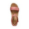 Aetrex SYDNEY Espadrille Rasberry Wedge Sandal