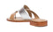 Bernardo White/Silver/Sand Toe Thong Sandal