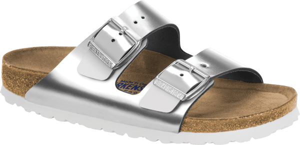 Birkenstock Arizona SFB Silver/White Sandal