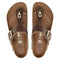 Birkenstock Gizeh Big Buckle Cognac Leather Toe Thong Sandal