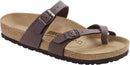 Birkenstock MAYARI Mocha Birkibuck Toe Thong Sandal - Narrow