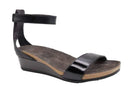 Naot Black Luster PIXIE Ankle Strap Sandal