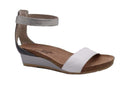 Naot White/Silver Pixie Ankle Strap Sandal
