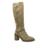 Softwaves JANET Sahara Suede Tall Stacked Heel Boot