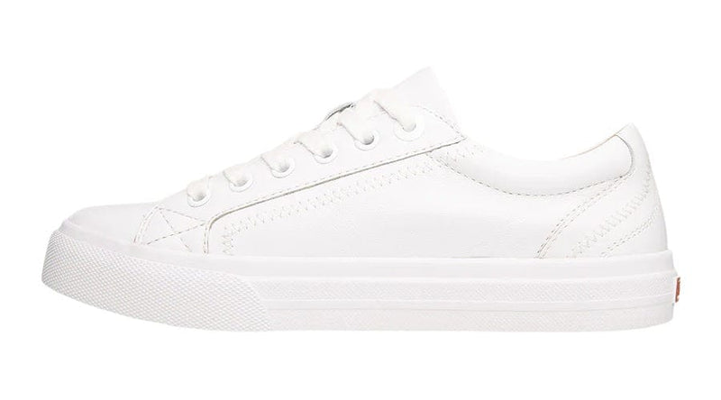 Taos White PLIM SOUL LUX Leather Platform Sneaker